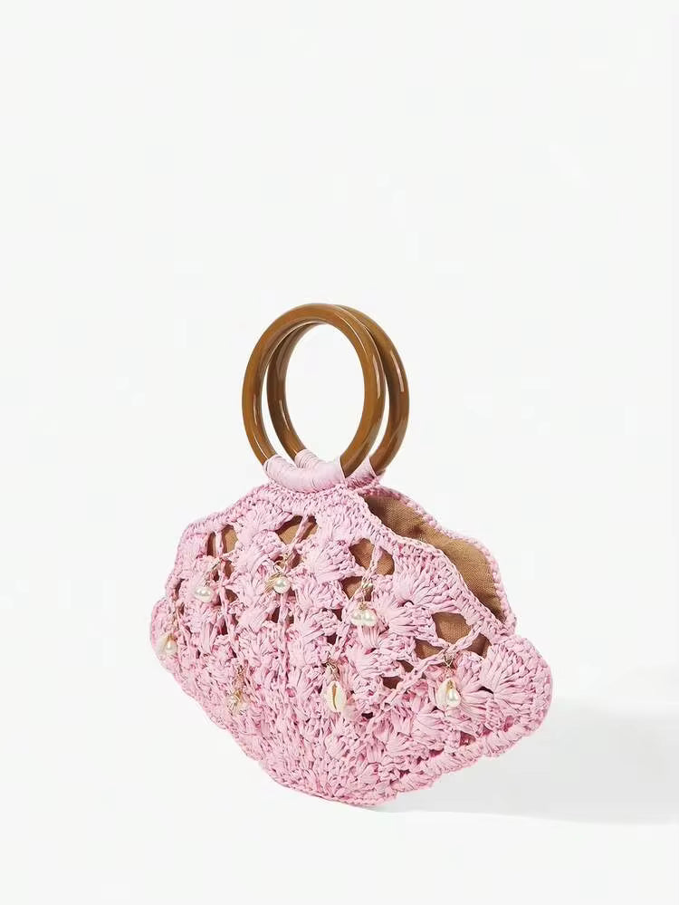 Straw Handle Bag