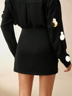 Black Blouse & Skirt Set