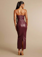 Long Leather Dress