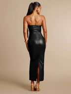 Long Leather Dress