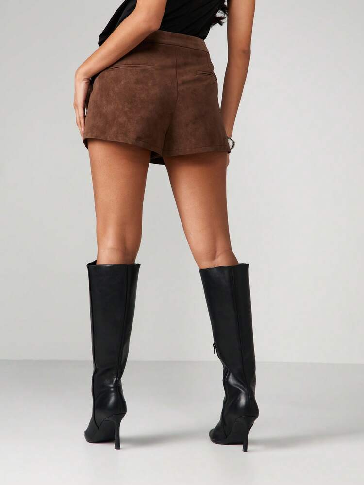 Suede Tailored Short