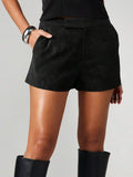 Suede Tailored Short