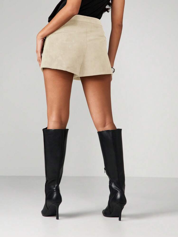 Suede Tailored Short