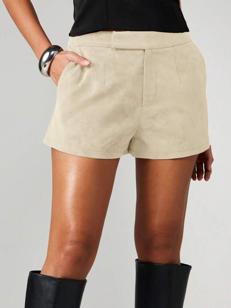 Suede Tailored Short