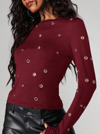 Long Sleeve Fitted Top