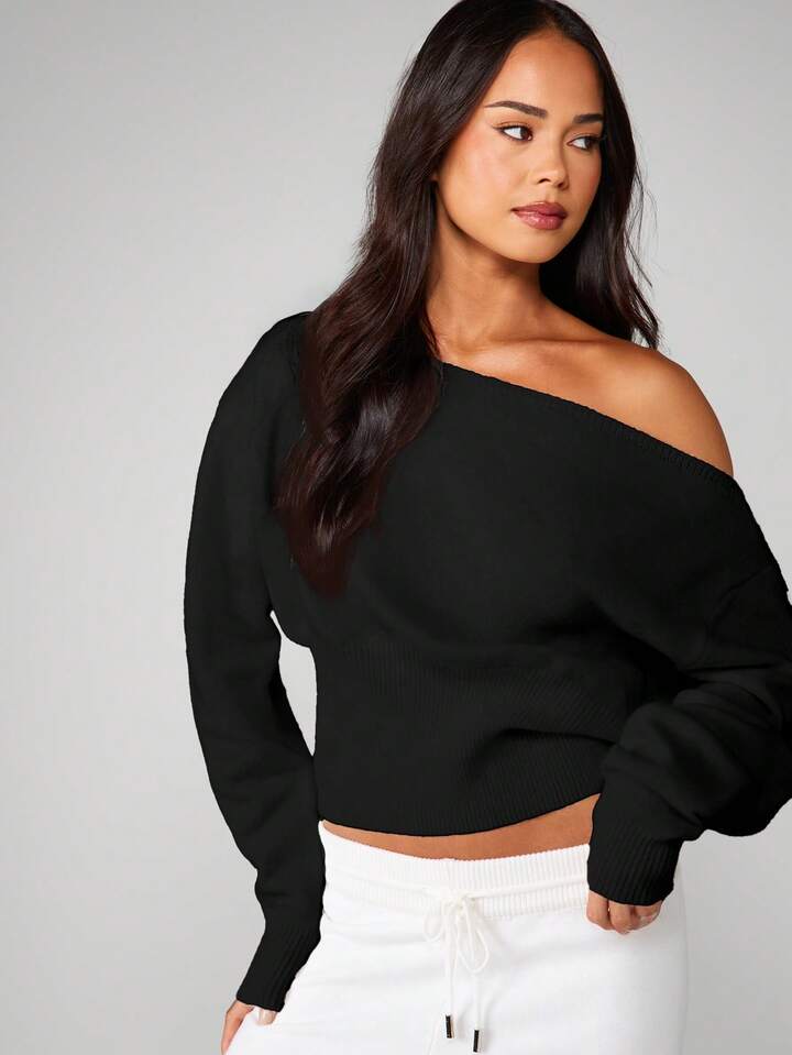 Off Shoulder Sweater