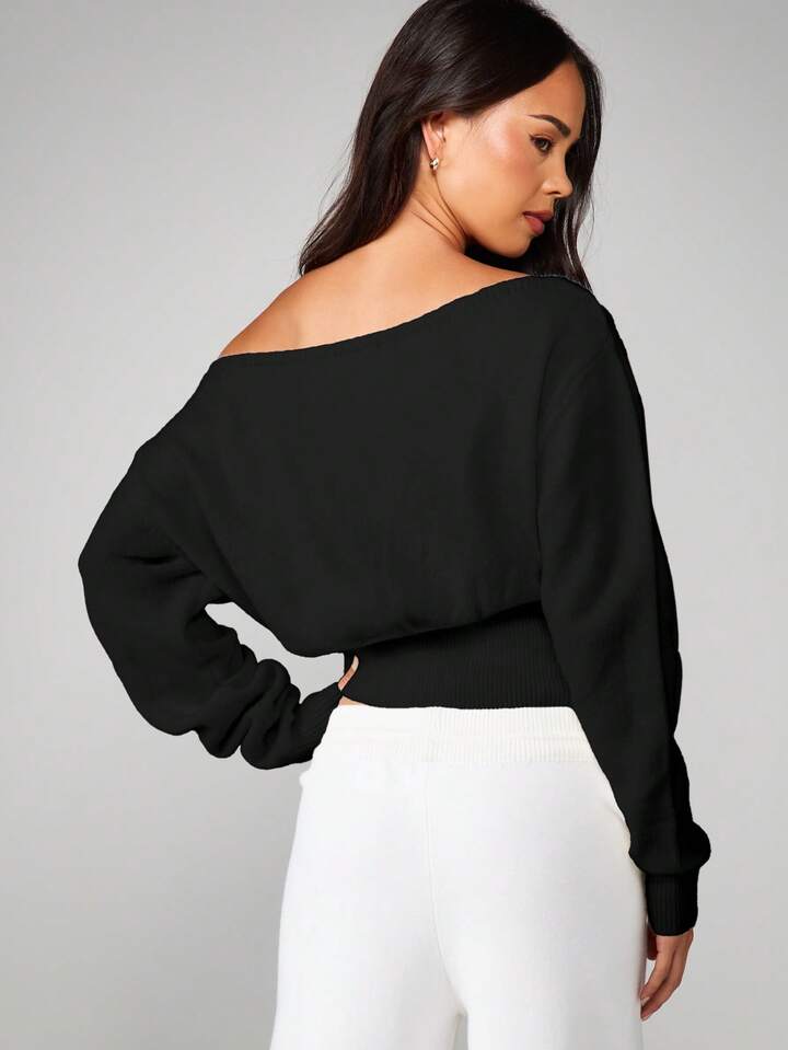 Off Shoulder Sweater