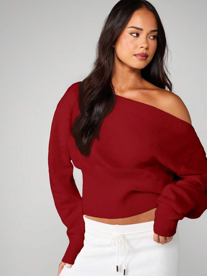 Off Shoulder Sweater
