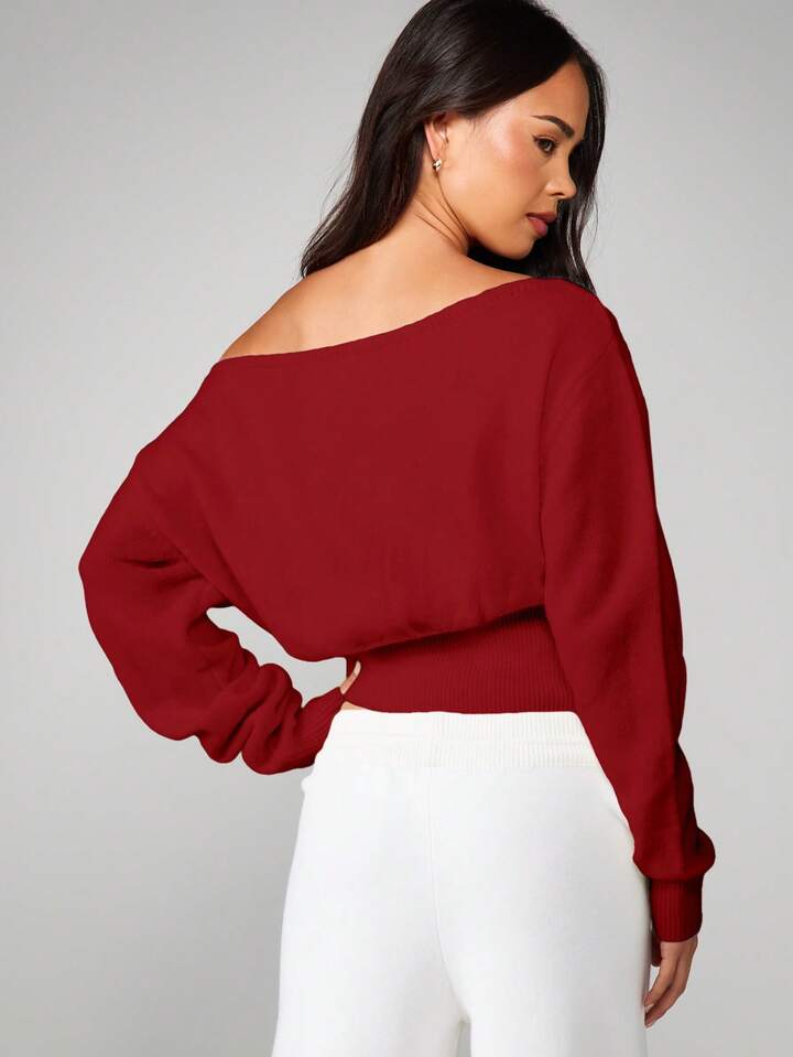 Off Shoulder Sweater