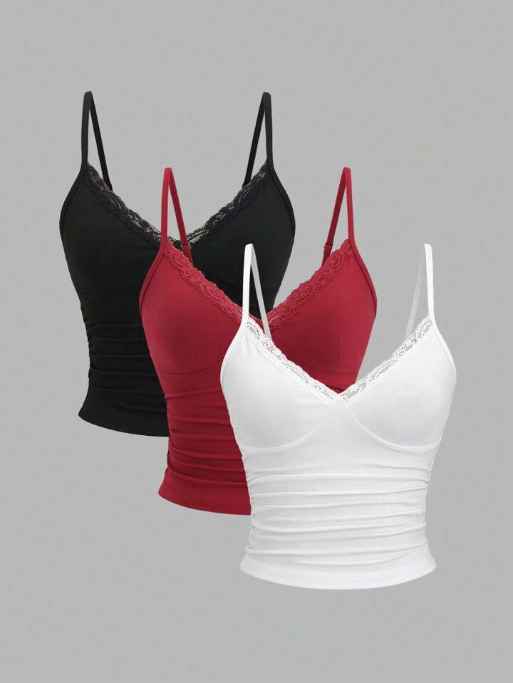 Lace Camisole (3pcs)