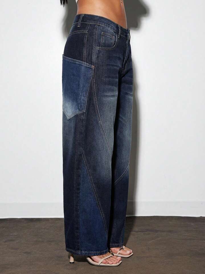 Pocket Flared Jeans