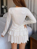 3 pcs Floral Pajama Set