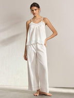 Lace Trim Pajama Set
