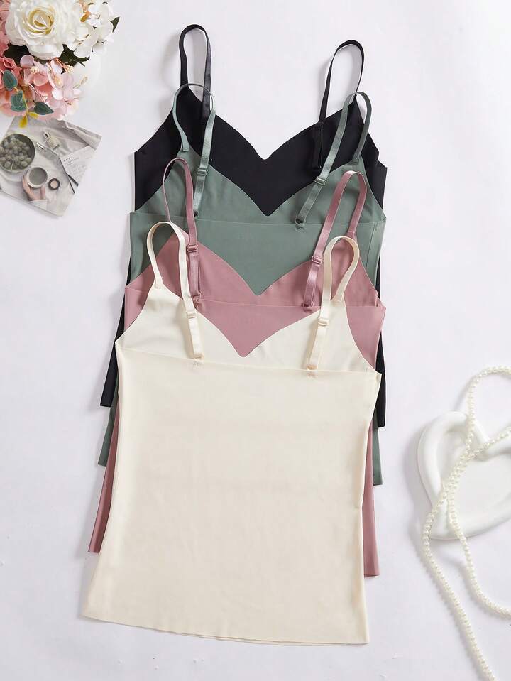 4 Pcs Silk Camisole