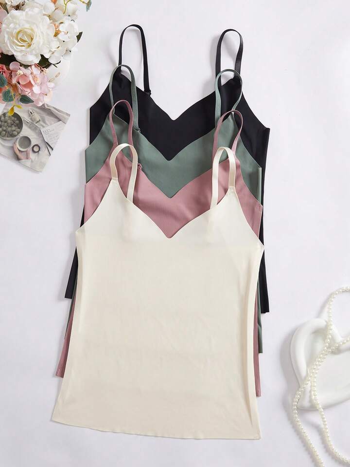 4 Pcs Silk Camisole