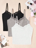 3 pcs Lace Camisole