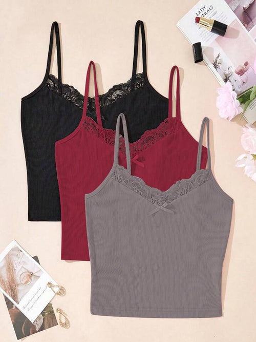 3 pcs Lace Camisole