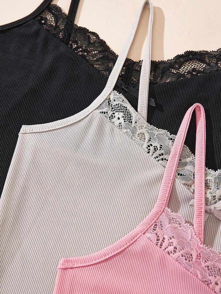 3 pcs Lace Camisole
