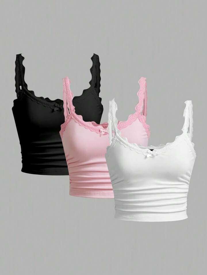 3 pcs Lace Camisole