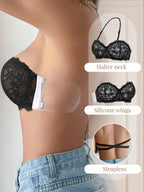 Halter Neck, Silicone Wings, Strapless Bra