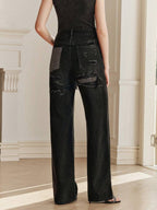 Rhinestone Straight Leg Jeans