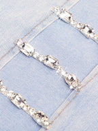 Rhinestone Wide Leg Jeans
