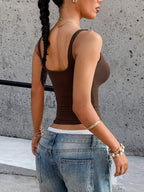 U-Shaped Built-in Chest Pad Top