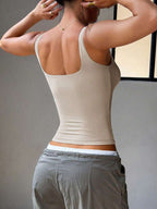 U-Shaped Built-in Chest Pad Top