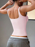 U-Shaped Built-in Chest Pad Top