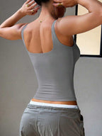 U-Shaped Built-in Chest Pad Top