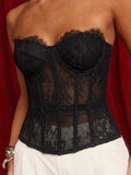 Strapless Lace Corset Top