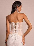 Strapless Lace Corset Top