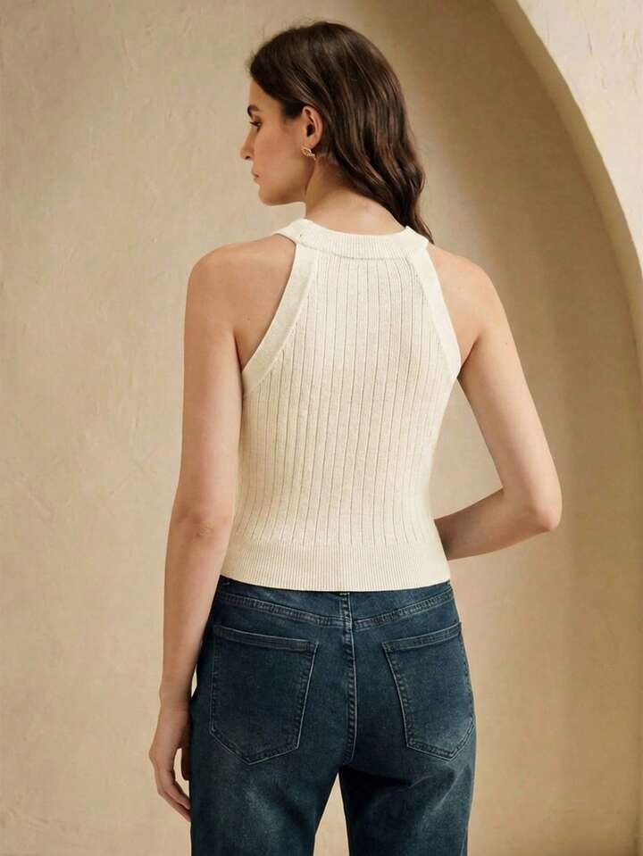 Metal Buckle Top