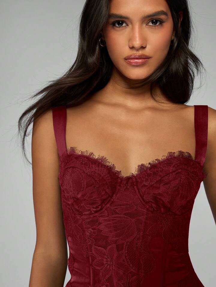 Lace Trim Corset
