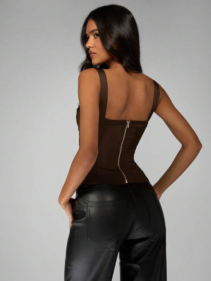 Lace Trim Corset