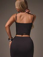 Lace Panel Cami Top
