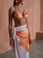 3-Pieces Swimsuit & Mesh Cover Up