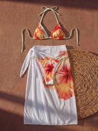 3-Pieces Swimsuit & Mesh Cover Up