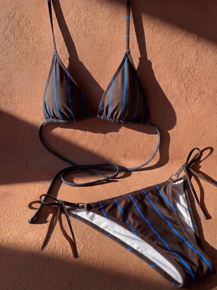 Striped Swimsuit Set