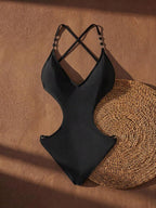 One-Piece Criss-Cross Swimsuit