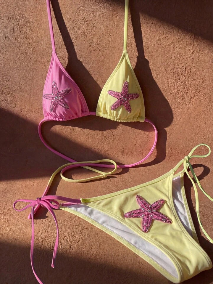 3D Starfish Swimsuit Set