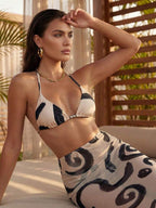 Swimsuit Set With Skirt Cover Up