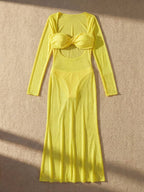 3-Pieces Swimsuit Set With Cover Up set
