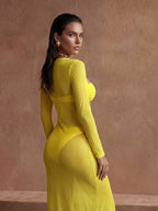 3-Pieces Swimsuit Set With Cover Up set