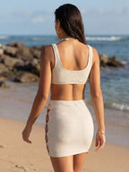 Casual Bikini And Mini Skirt Swimwear Set