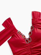 One-Piece Swimsuit Jewelry Decorated