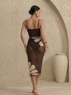 One-Piece Swimsuit & Cover Up Skirt