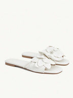 3D Flower Flat Slides