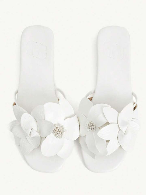 3D Flower Flat Slides