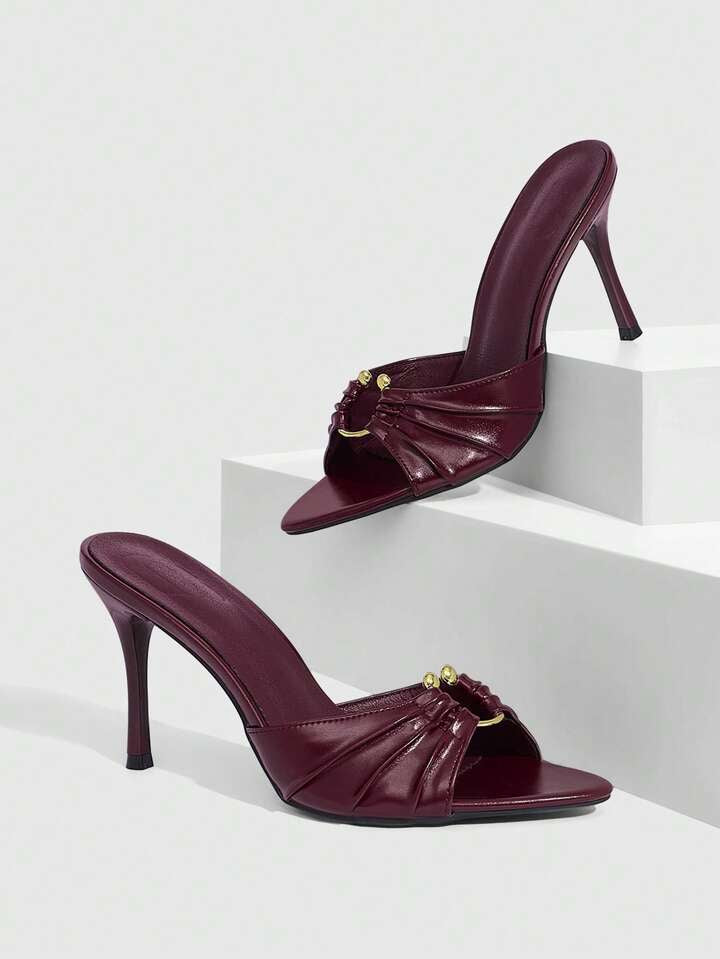 High Heels With Metal Ring
